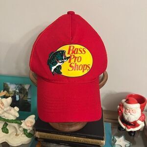Men’s Red Bass Pro Shop Fishing SnapBack.